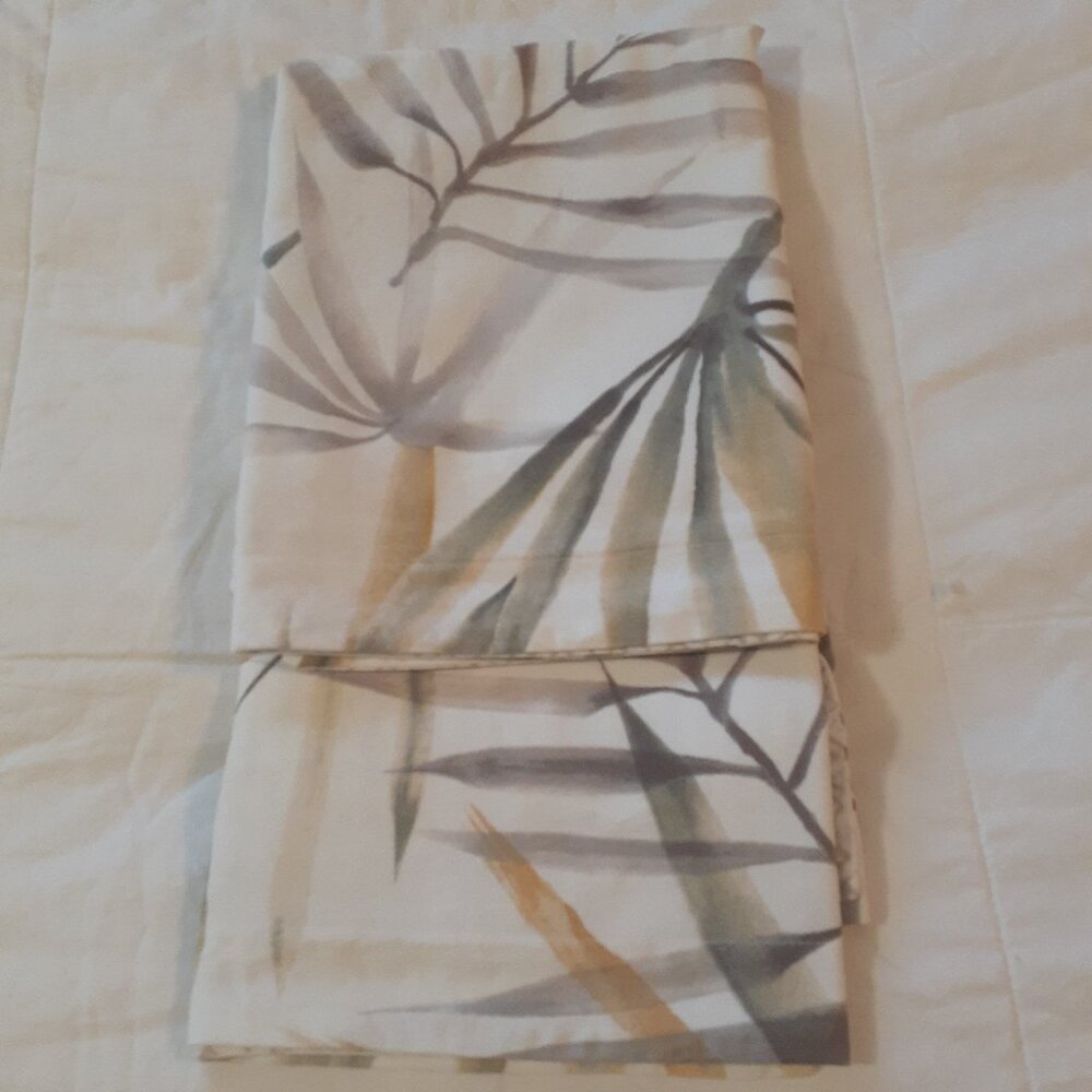 Botanical Pattern Pillow Shams QE Home 2 Queen Size